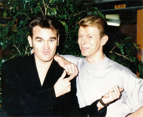Morrissey and David Bowie